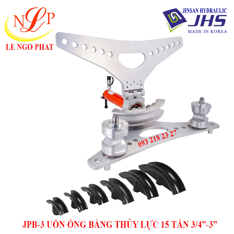 JPB-3, UỐN ỐNG BẰNG THỦY LỰC 3" 15 TẤN 