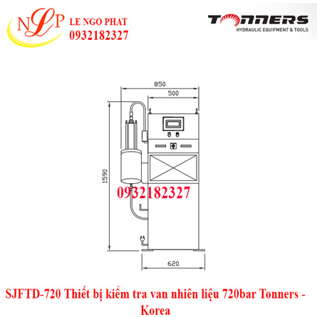 SJFTD-720 Thiết bị kiểm tra van nhiên liệu 720bar Tonners - Korea