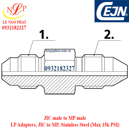 LP Adapters JIC to NPT Stainless Steel