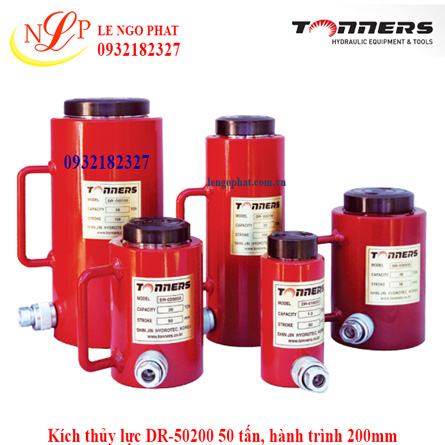 Kích thủy lực DR-50200 50 tấn, hành trình 200mm