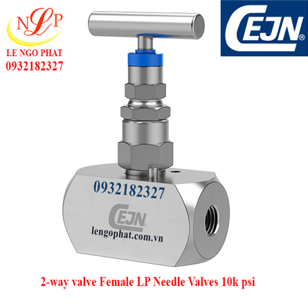 2-way valve Female G 1/4" CMS to female G 1/4" CMS 10k psi