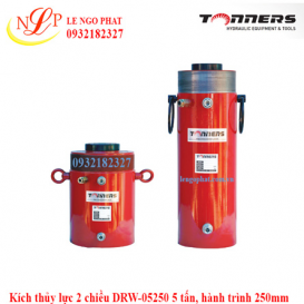 Kích thủy lực 2 chiều DRW-05250 5 tấn, hành trình 250mm