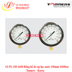 SJ-PG 100-1600 Đồng hồ đo áp lực nước 100mm 1600bar Tonners - Korea