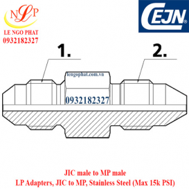 LP Adapters JIC to MP Stainless Steel
