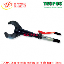 TCC85C Dụng cụ ép đầu cos bằng tay 7,5 tấn Tecpos - Korea