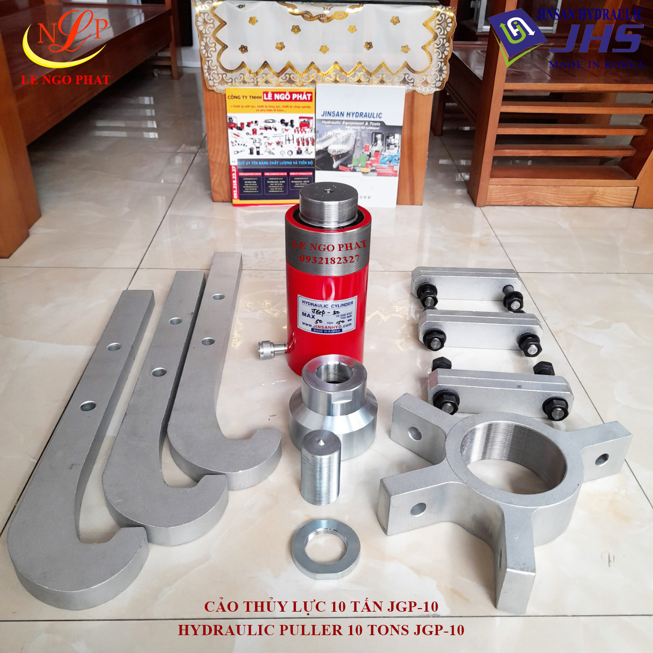 Cảo thủy lực 10 tấn JGP-10 JHS - Korea