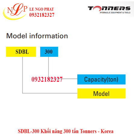 SDBL-300 Khối nâng 300 tấn Tonners - Korea