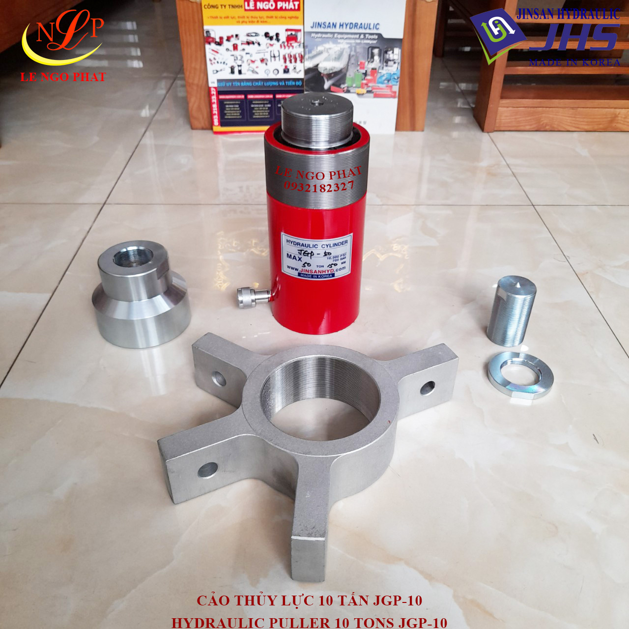 Cảo thủy lực 10 tấn JGP-10 JHS - Korea