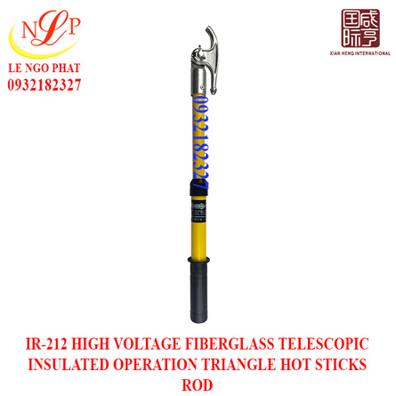 IR-212 HIGH VOLTAGE FIBERGLASS TELESCOPIC INSULATED OPERATION TRIANGLE HOT STICKS ROD