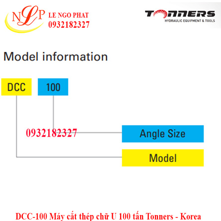 DCC-100 Máy cắt thép chữ U 100 tấn Tonners - Korea