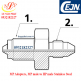 MP Adapters, MP male to HP male Stainless Steel