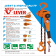 Pa lăng xích lắc tay 6 tấn Nitto VR-60