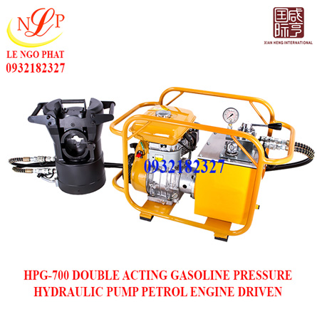 HPG-700 DOUBLE ACTING GASOLINE PRESSURE HYDRAULIC PUMP PETROL ENGINE DRIVEN
