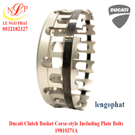 Ducati Clutch Basket Corse-style Including Plate Bolts 19810271A