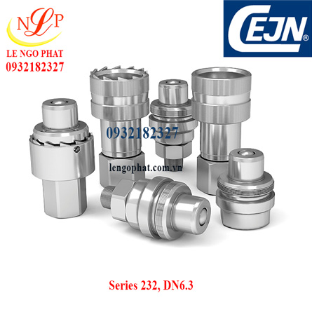 Couplings teeth lock Female thread Series 232, DN6.3 1/4" NPT