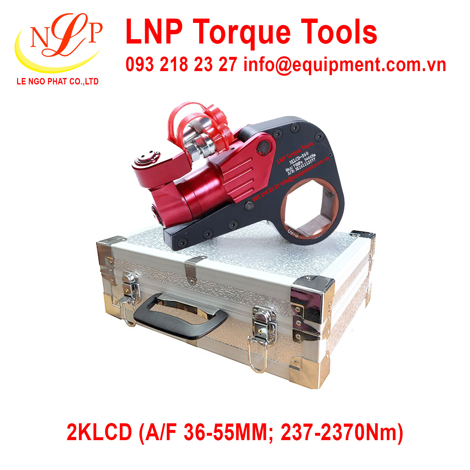 Cờ lê thủy lực 2LKCD (36-55mm; 237-2370Nm)