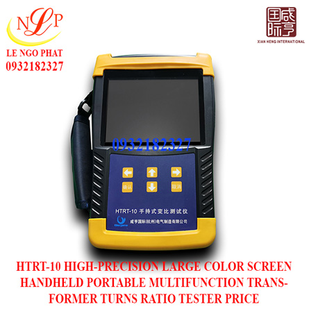 HTRT-10 HIGH-PRECISION LARGE COLOR SCREEN HANDHELD PORTABLE MULTIFUNCTION TRANSFORMER TURNS RATIO TESTER PRICE