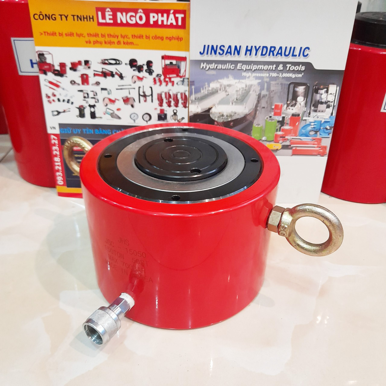 JSC-15050, Kích thủy lực lùn JHS 150 tấn hành trình 50 mm