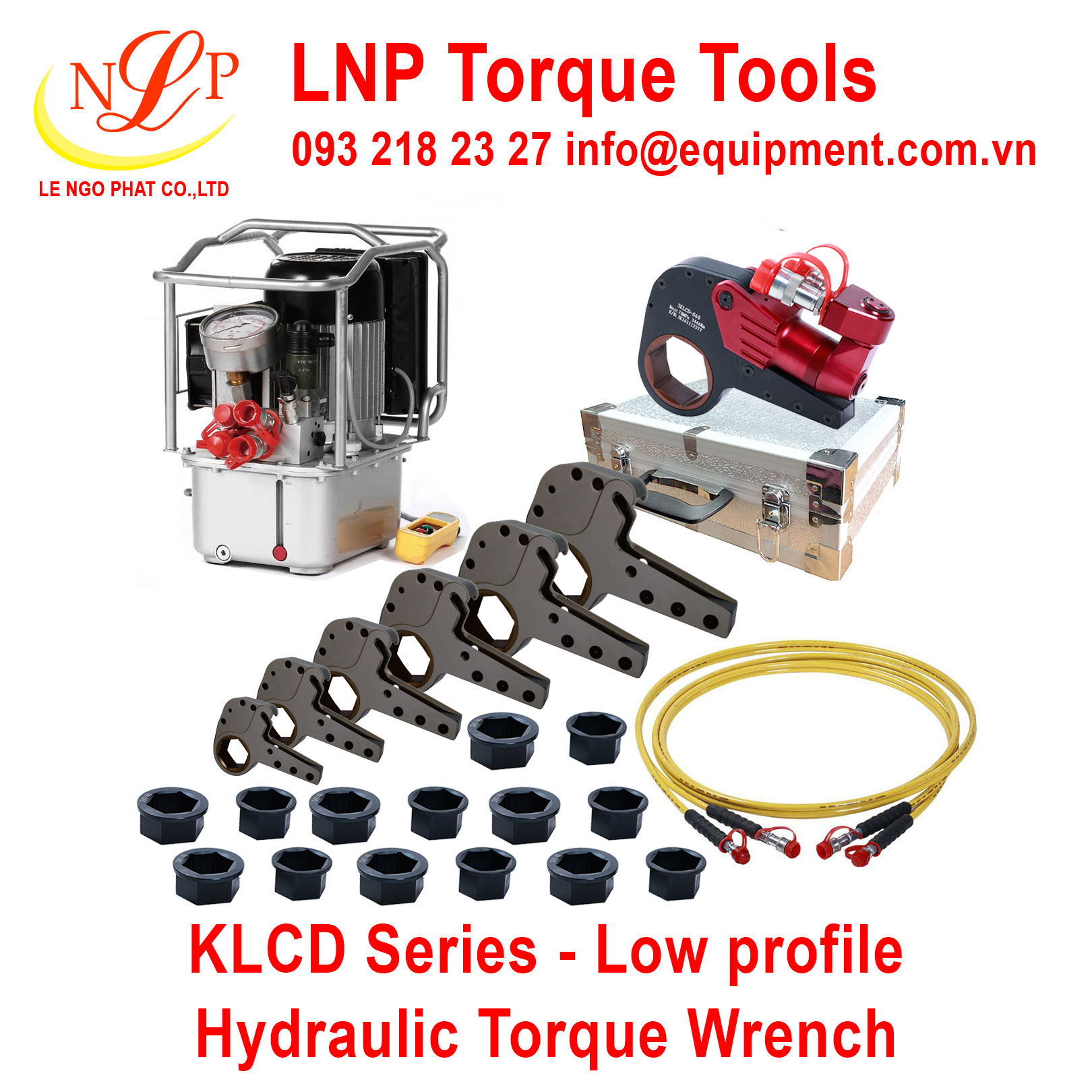 Cờ lê thủy lực 45LKCD (130-155mm; 6285-62851Nm)