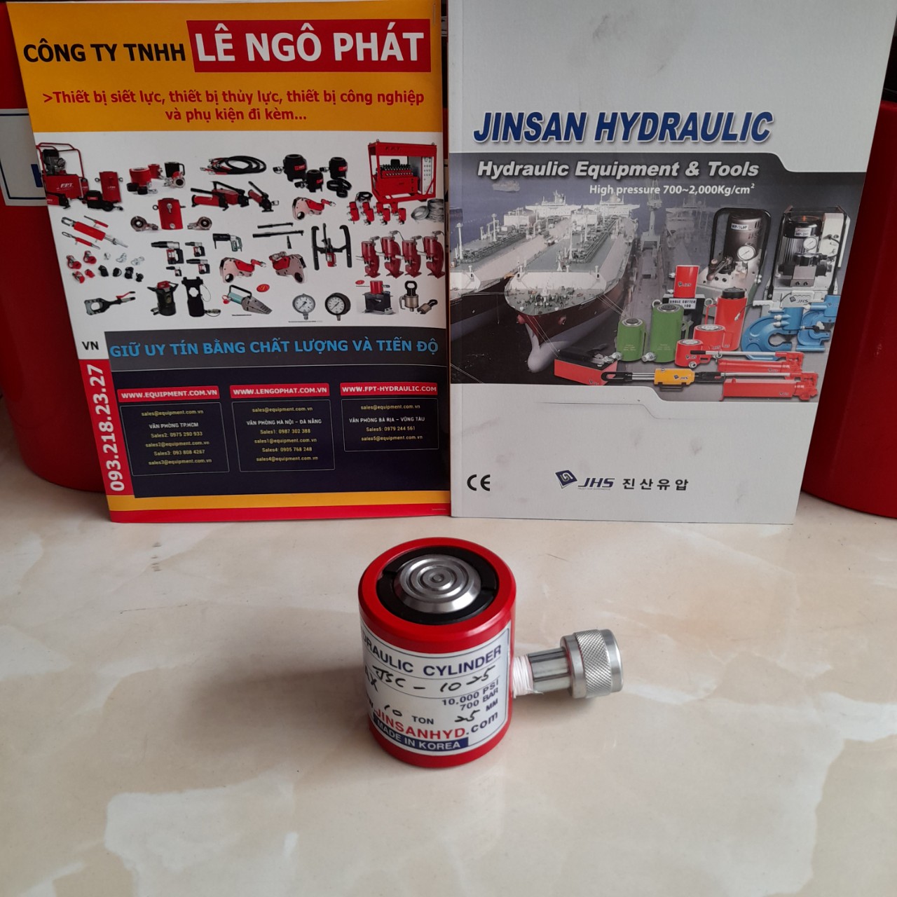 JSC-1025, Kích thủy lực lùn JHS 10 tấn hành trình 25 mm