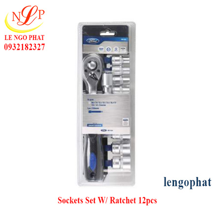 Sockets Set W/ Ratchet 12pcs