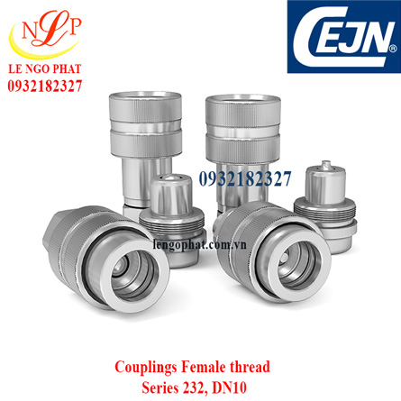 Couplings poppet valve Male thread Series 232, DN10 3/8" NPT