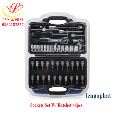 Sockets Set W/ Ratchet 46pcs