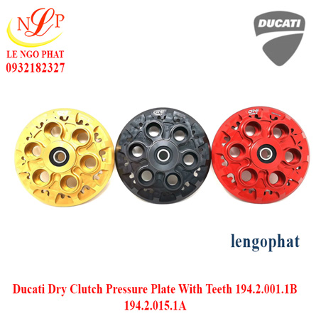 Ducati Dry Clutch Pressure Plate With Teeth 194.2.001.1B 194.2.015.1A