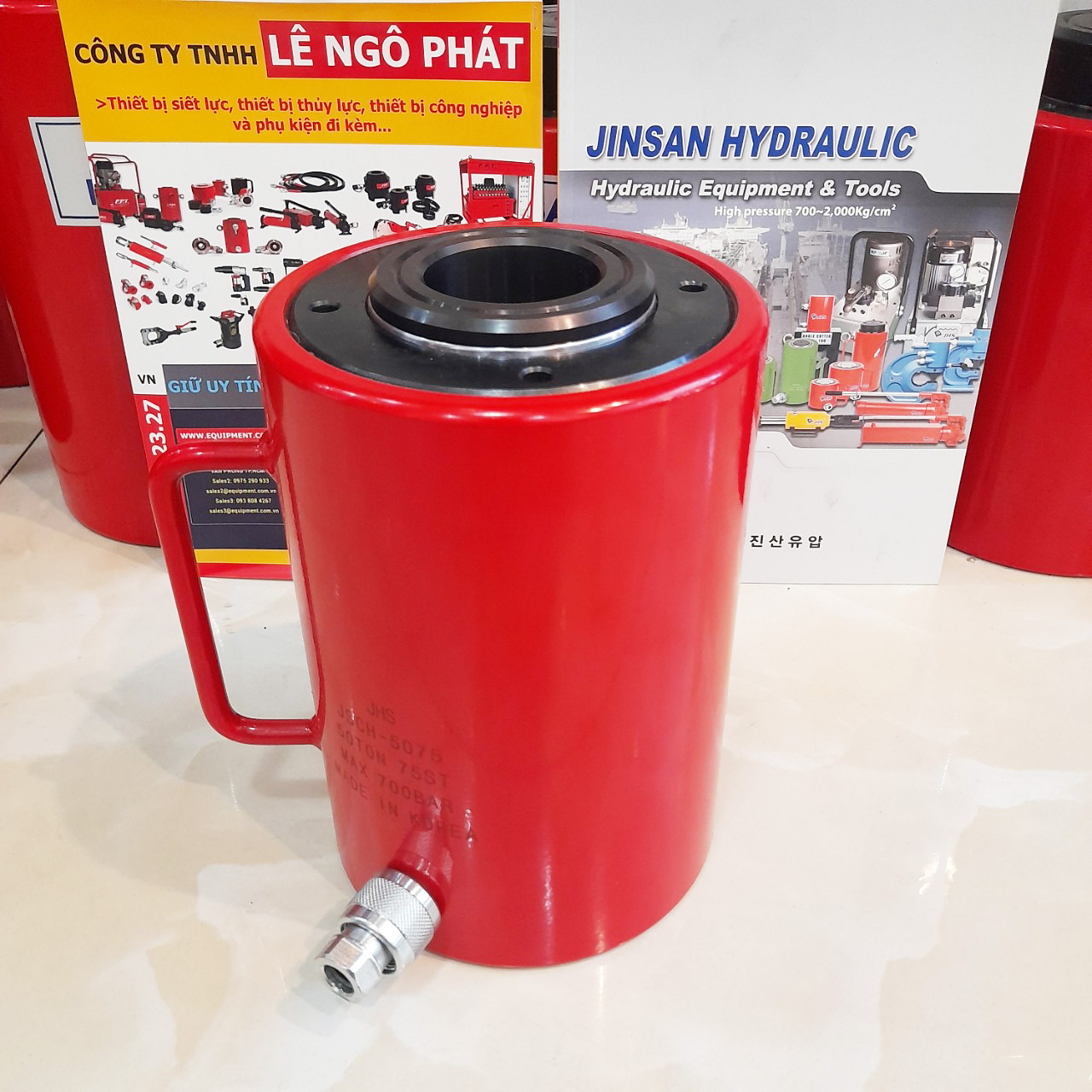 JSCH-5075, Kích thủy lực rỗng tâm JHS 50 tấn hành trình 75 mm