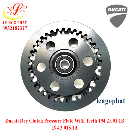 Ducati Dry Clutch Pressure Plate With Teeth 194.2.001.1B 194.2.015.1A