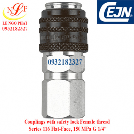 Couplings safety lock Female thread Series 116 Flat-Face, 150 MPa G 1/4"