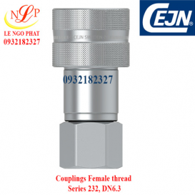 Couplings Female thread Series 232, DN6.3 1/4" NPT