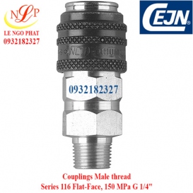 Couplings Male thread Series 116 Flat-Face, 150 MPa G 1/4"