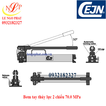 Bơm tay thủy lực 2 chiều 70.0 MPa, 0.7 lit