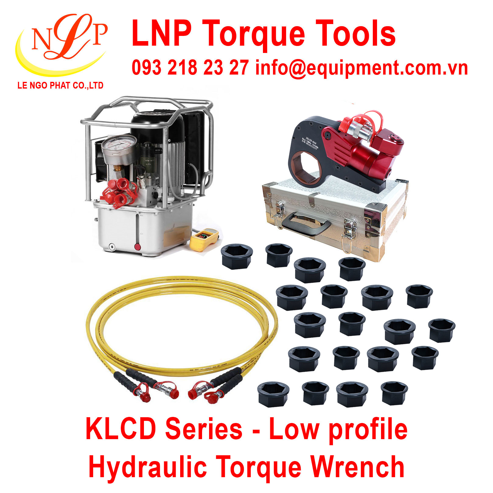 Cờ lê thủy lực 2LKCD (36-55mm; 237-2370Nm)