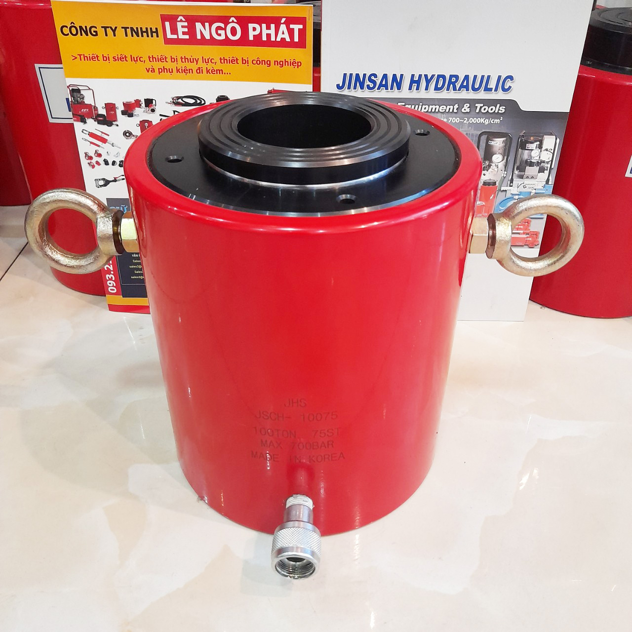 JSCH-10075, Kích thủy lực rỗng tâm JHS 100 tấn hành trình 75 mm