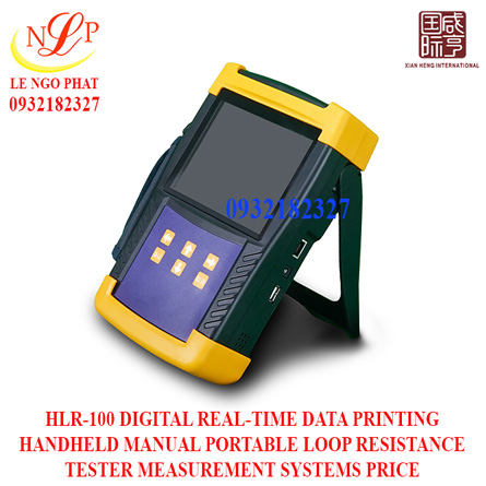 HLR-100 DIGITAL REAL-TIME DATA PRINTING HANDHELD MANUAL PORTABLE LOOP RESISTANCE TESTER MEASUREMENT SYSTEMS PRICE