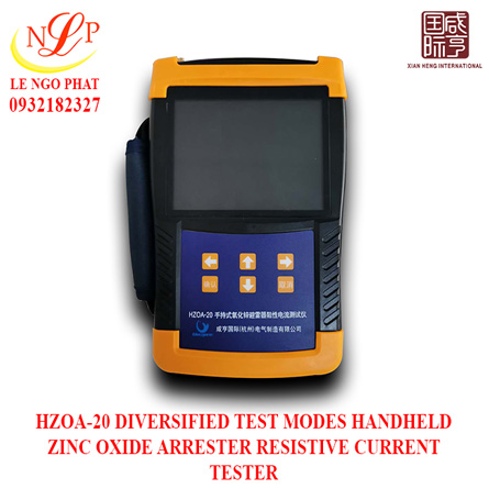 HZOA-20 DIVERSIFIED TEST MODES HANDHELD ZINC OXIDE ARRESTER RESISTIVE CURRENT TESTER