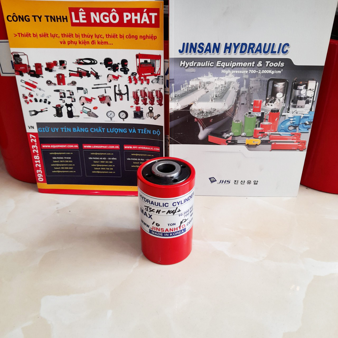 JSCH-1042, Kích thủy lực rỗng tâm JHS 10 tấn hành trình 42 mm