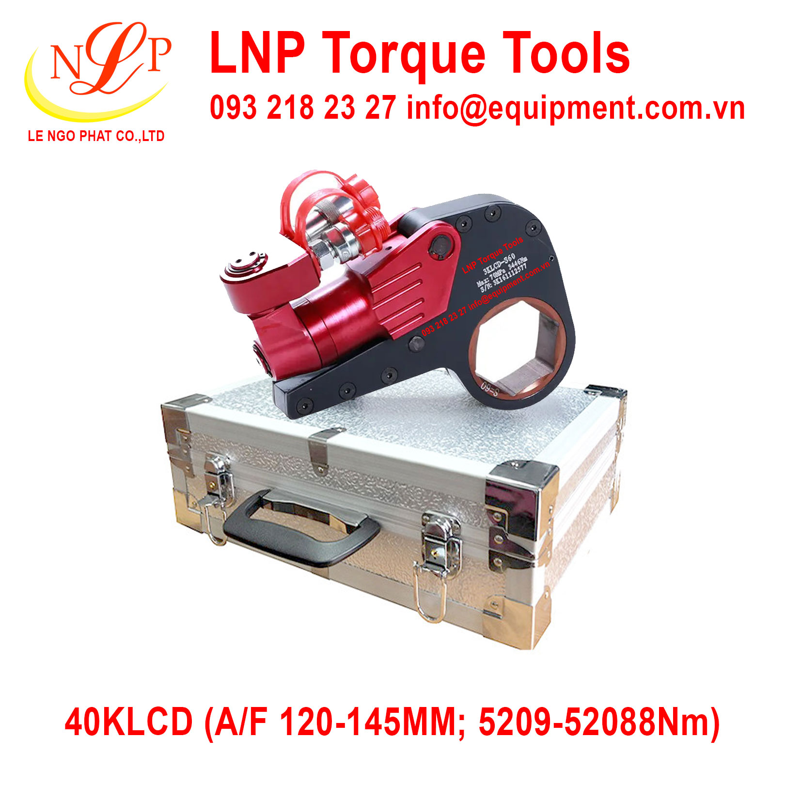 Cờ lê thủy lực 40LKCD (120-145mm; 5209-52088Nm)