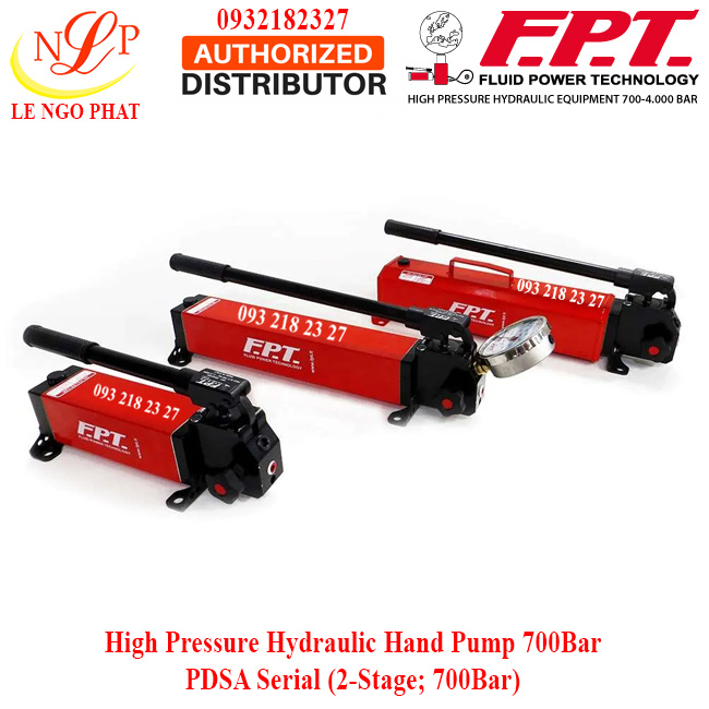 BƠM TAY THỦY LỰC 700BAR PDSA-40L8 F.P.T - ITALY