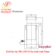 Kích thủy lực DRA-2050 20 tấn, hành trình 50mm