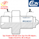 Type M male to HP male Series Type M to HP Adapters Stainless Steel