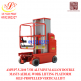 AMWP7.5-2100 7.5M ALUMINUM ALLOY DOUBLE MASTS AERIAL WORK LIFTING PLATFORM SELF-PROPELLED VERTICAL LIFT